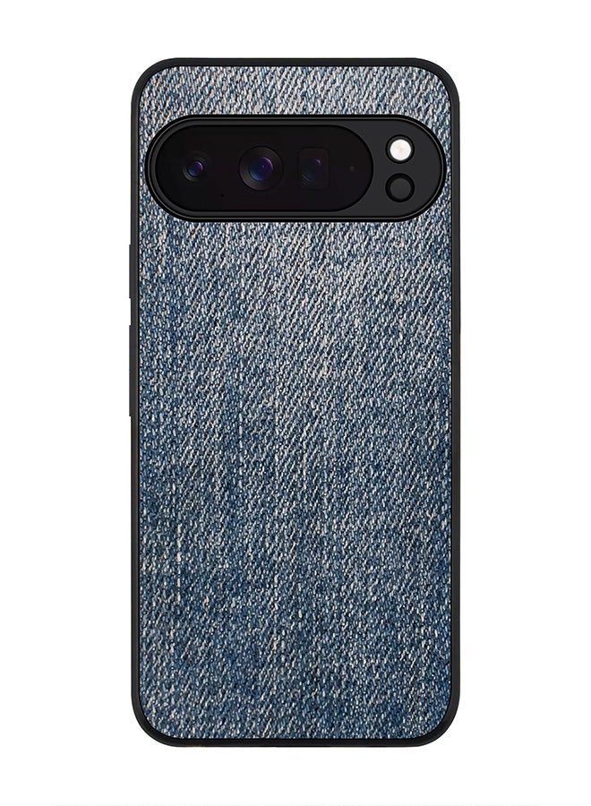 For Google Pixel 10 Pro Case,Slim fit Camera Protection, Shockproof Thin Phone cover  - Dark Denim Print